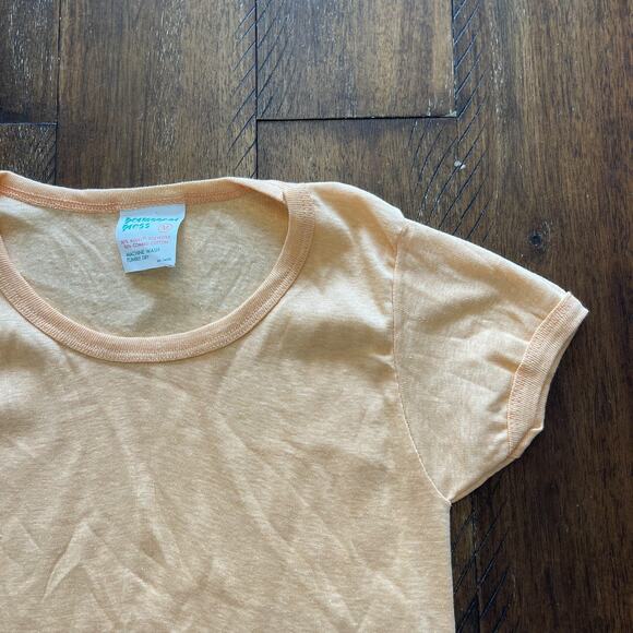 Permanent Press Shirt Womens Medium Short Sleeve Crewneck Soft Retro Classic Top - Picture 3 of 7